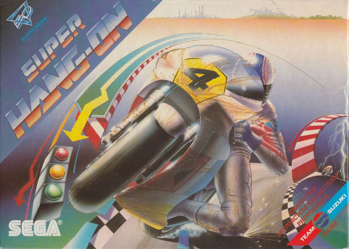 Super Hang-on box art for Atari ST